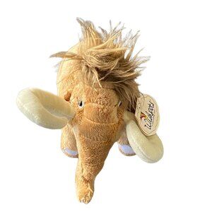 Wishpets Plush Woolly Mammoth Stuffed Animal Toy 8" Golden Brown Soft & Fuzzy